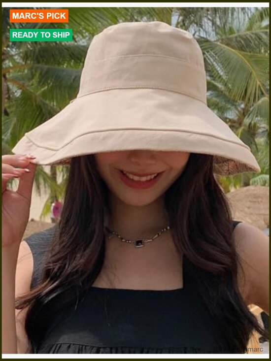 Women\'s Reversible Bucket Hat UPF 50+ Sun Protection Wide Brim Travel Cap